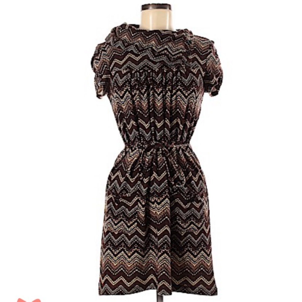 Brown pocket dress